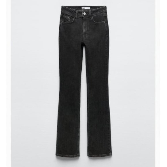 BRAND NEW ZARA Mid Rise Ankle Flare Jeans - Picture 6 of 6